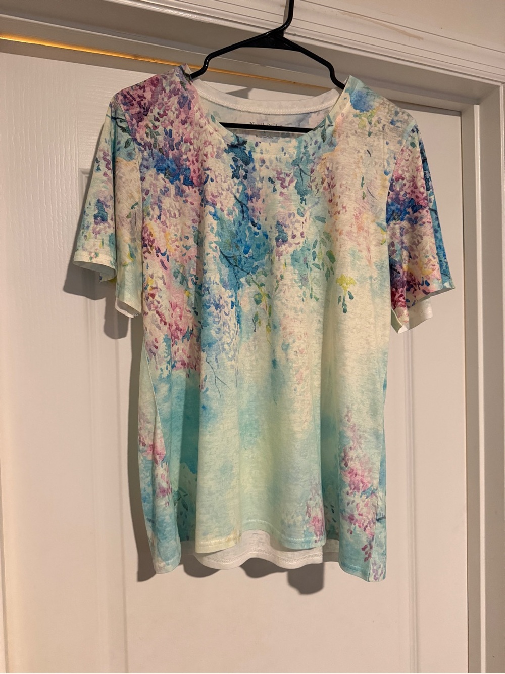 NorthStyle abstract flutter sleeve artistic top